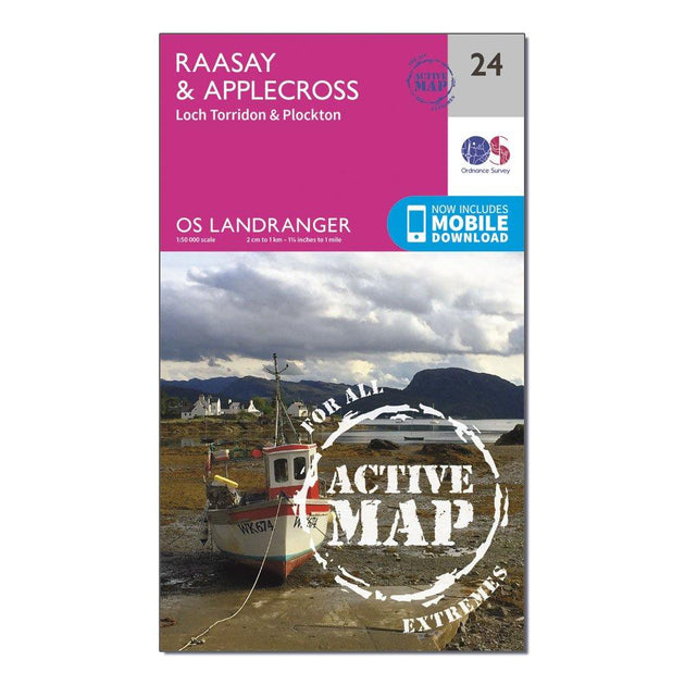 Ordnance Survey Landranger Active 24 Raasay & Applecross, Loch Torridon ...