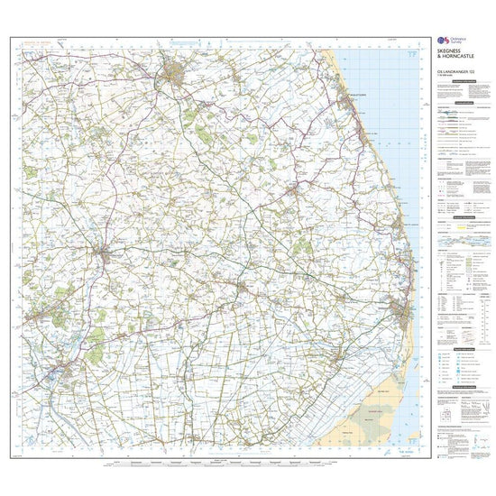 Landranger Active 122 Skegness & Horncastle Map With Digital Version