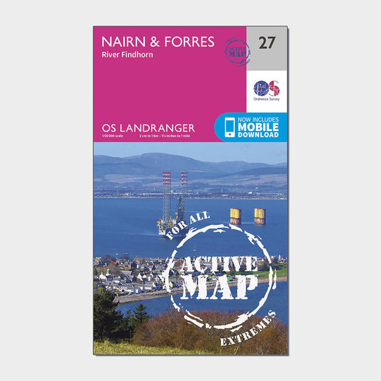 Landranger Active 27 Nairn & Forres, River Findhorn Map With Digital Version