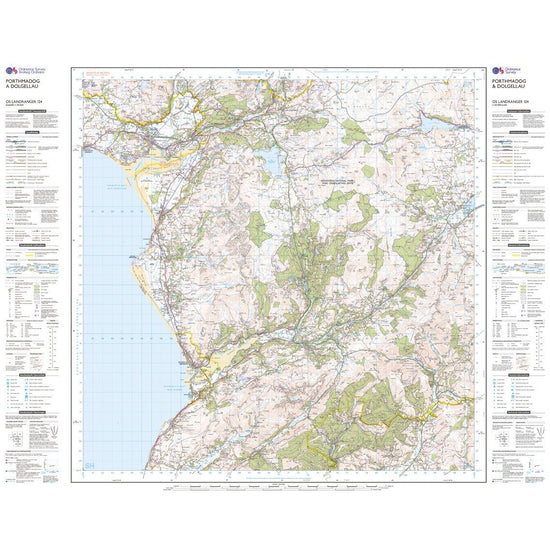 Landranger Active 124 Porthmadog & Dolgellau Map With Digital Version