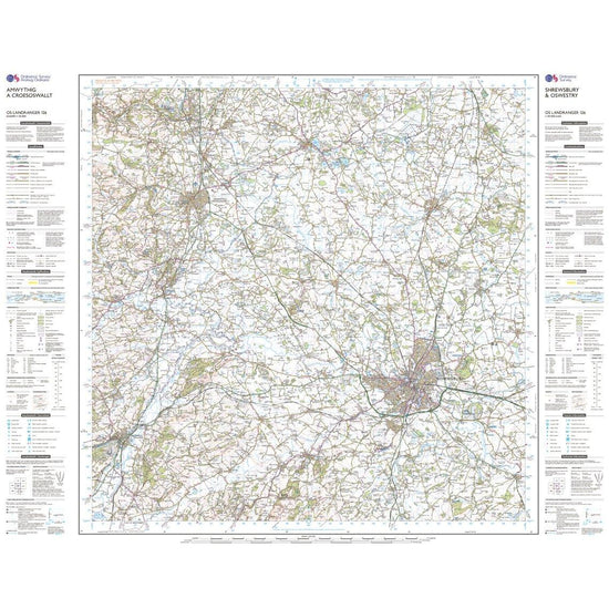 Landranger Active 126 Shrewsbury & Oswestry Map With Digital Version