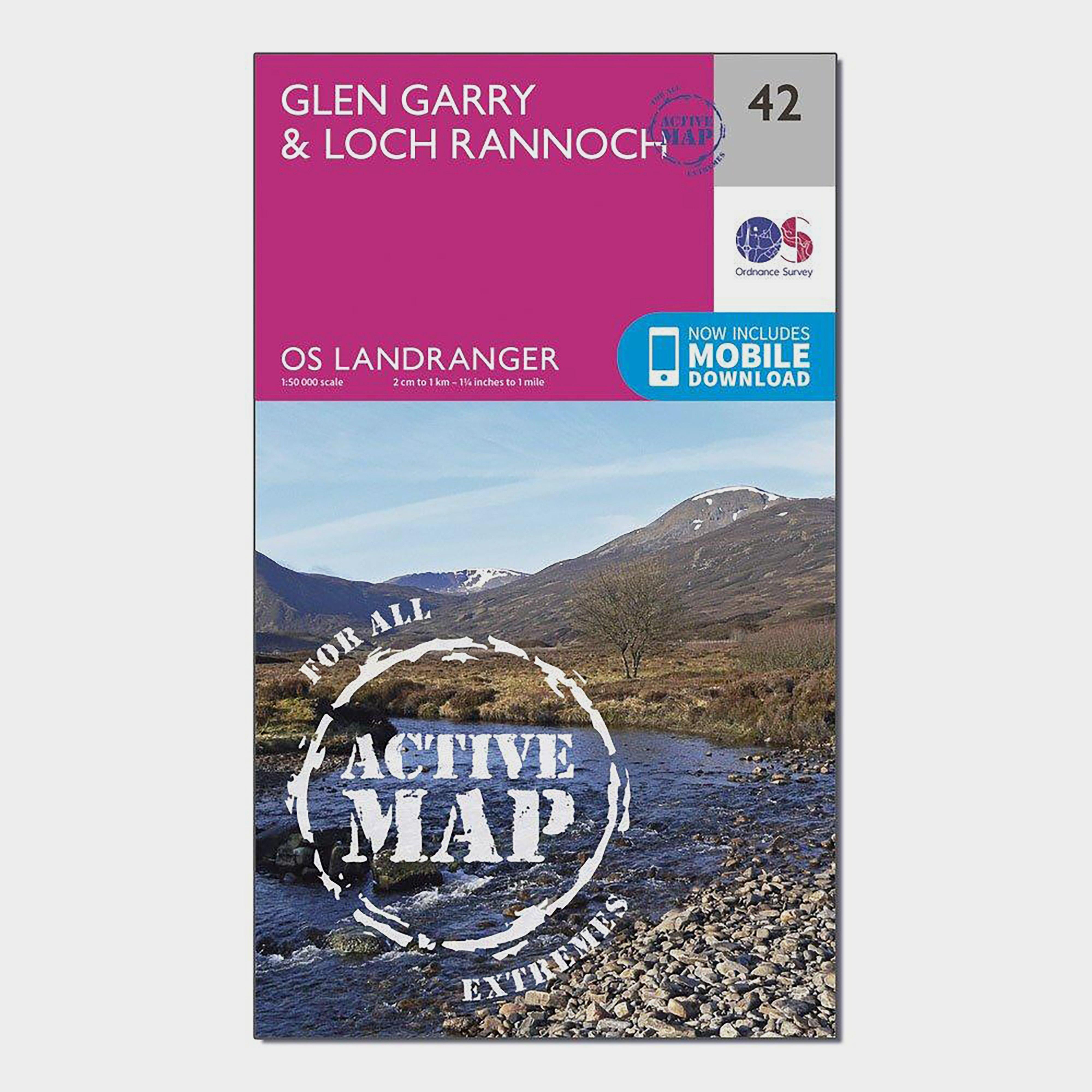 Landranger Active 42 Glen Garry & Loch Rannoch Map With Digital Version