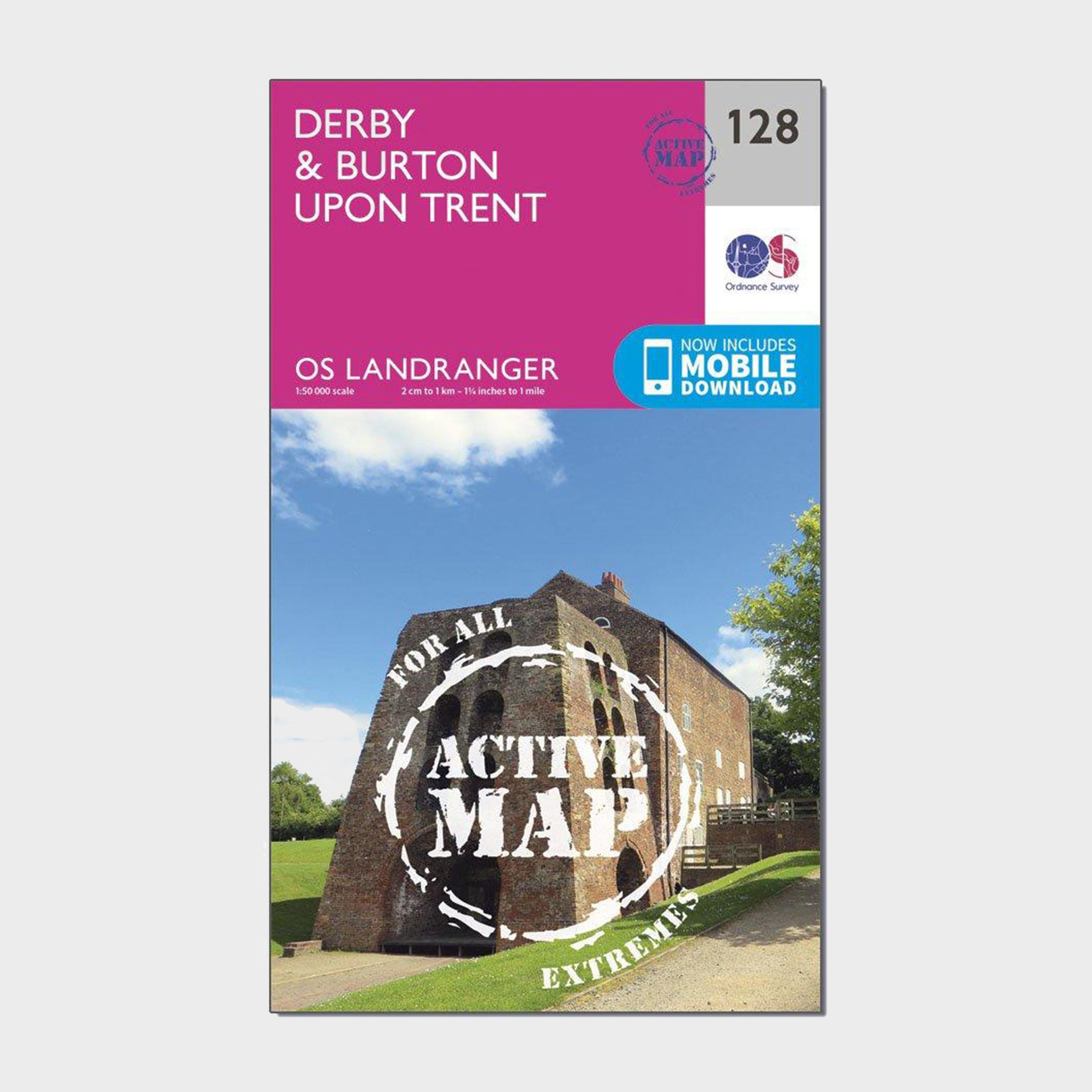 Landranger Active 128 Derby & Burton upon Trent Map With Digital Version