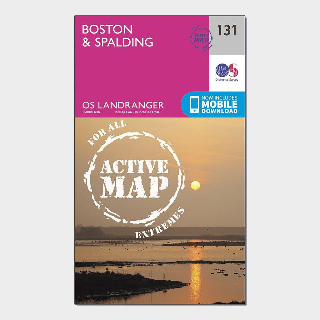 Landranger Active 131 Boston & Spalding Map With Digital Version