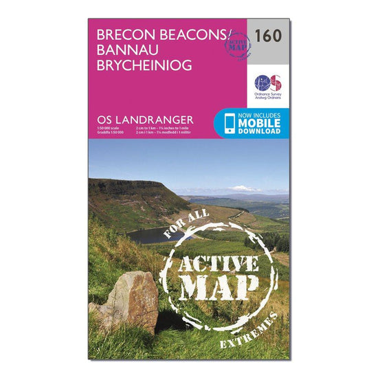 Landranger Active 160 Brecon Beacons Map With Digital Version