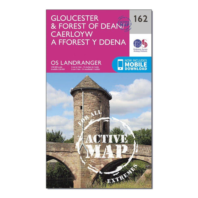 Ordnance Survey Landranger Active 162 Gloucester & Forest of Dean Map ...