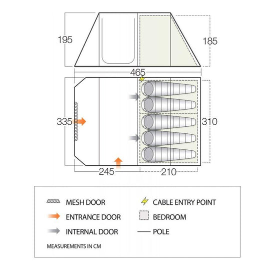 Iris 500 5 Person Tent