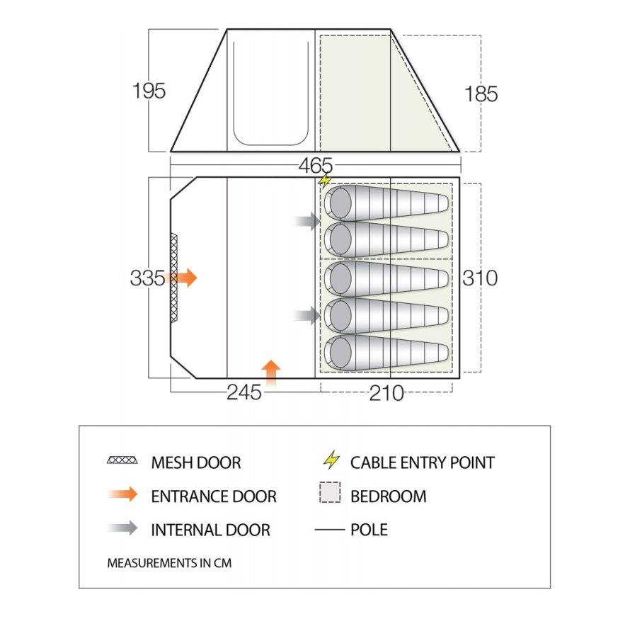 Iris 500 5 Person Tent