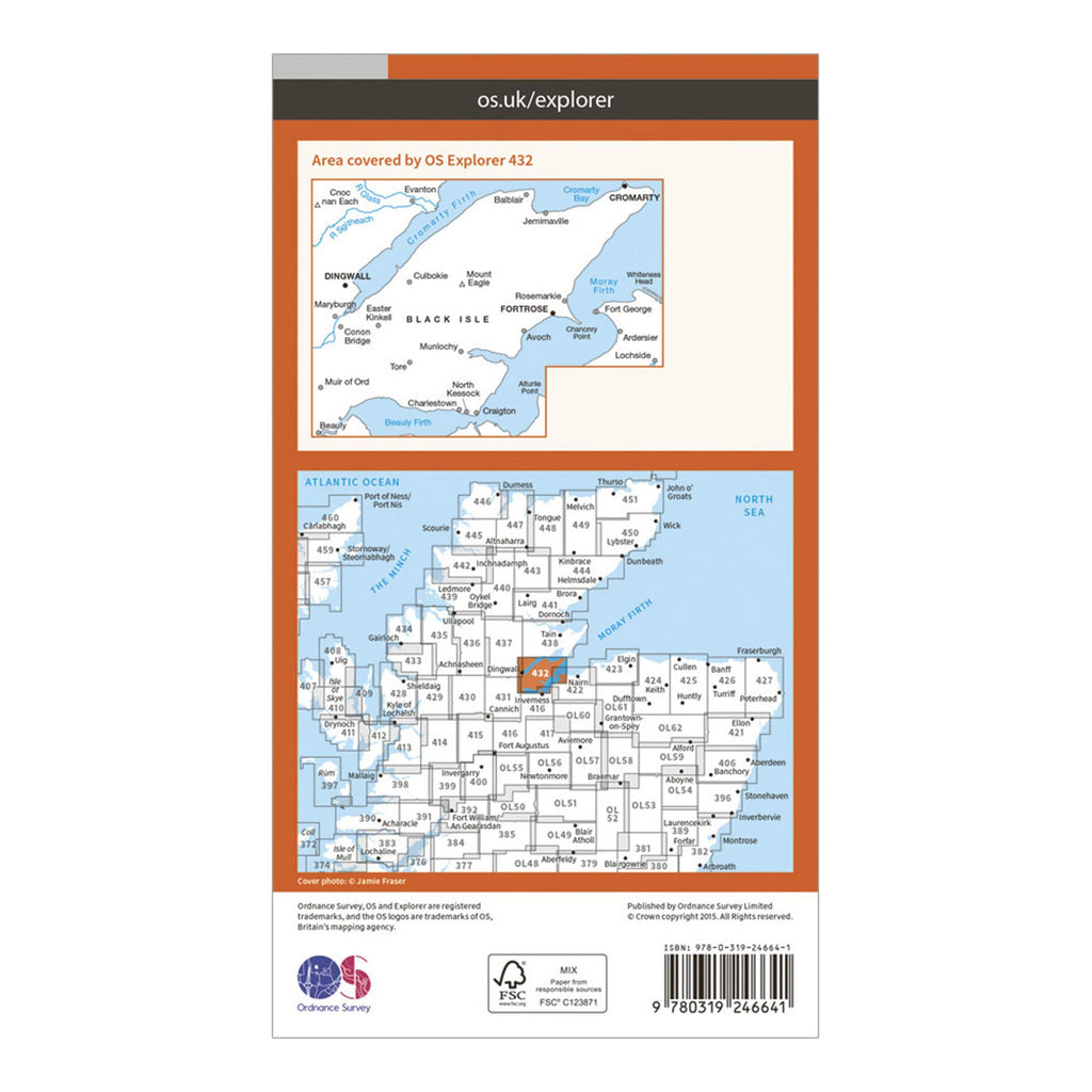 Explorer 432 Black Isle Map With Digital Version
