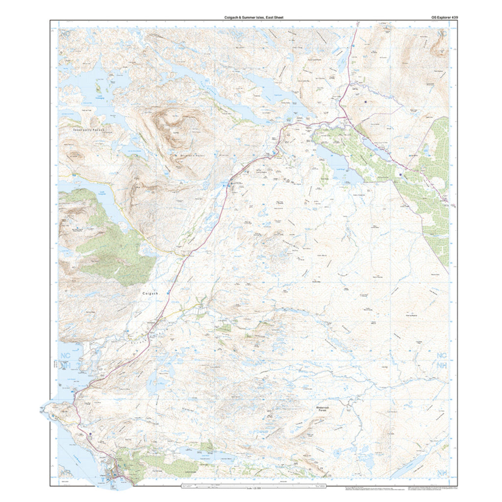 Explorer 439 Coigach & Summer Isles Map With Digital Version
