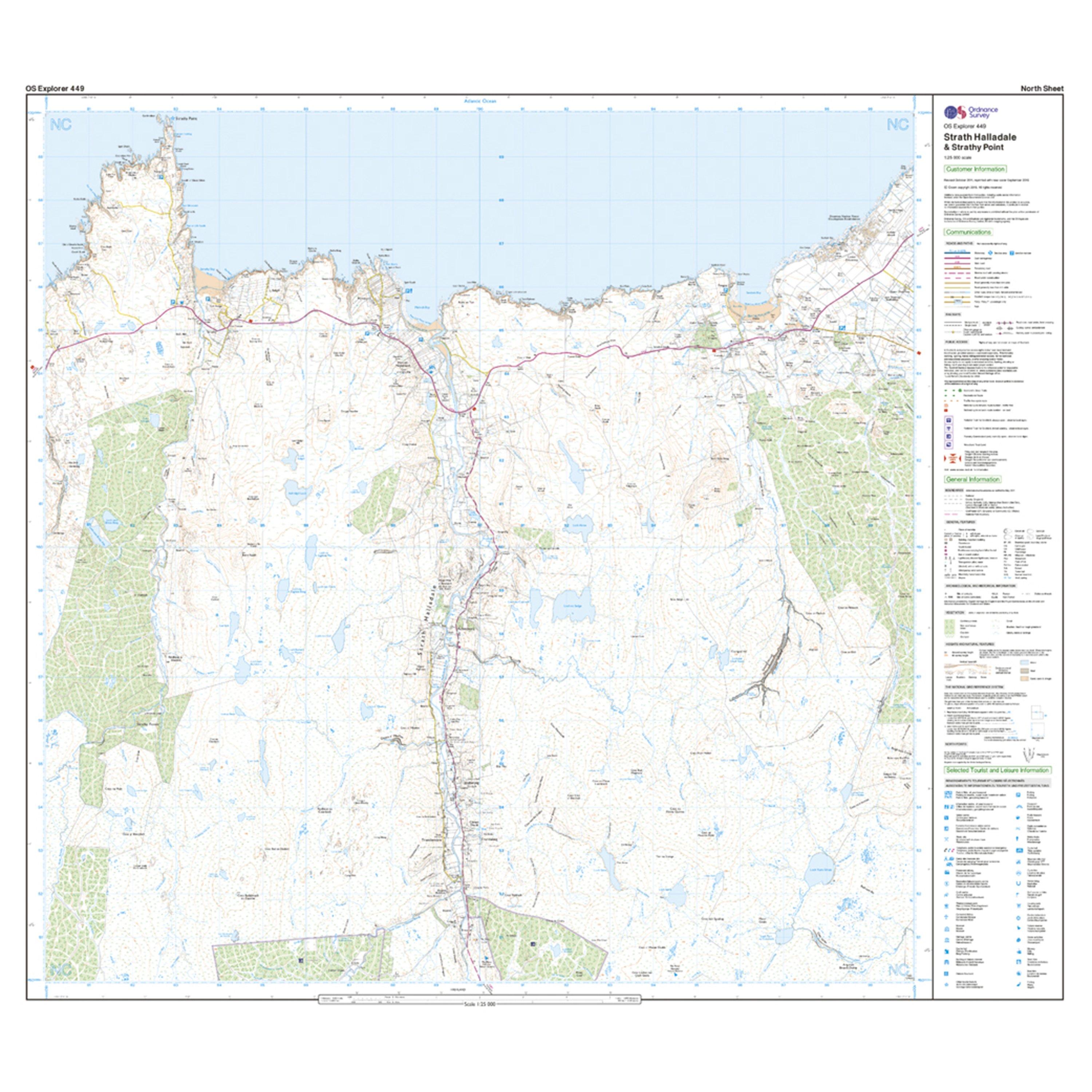 Explorer 449 Strath Halladale & Strathy Point Map With Digital Version