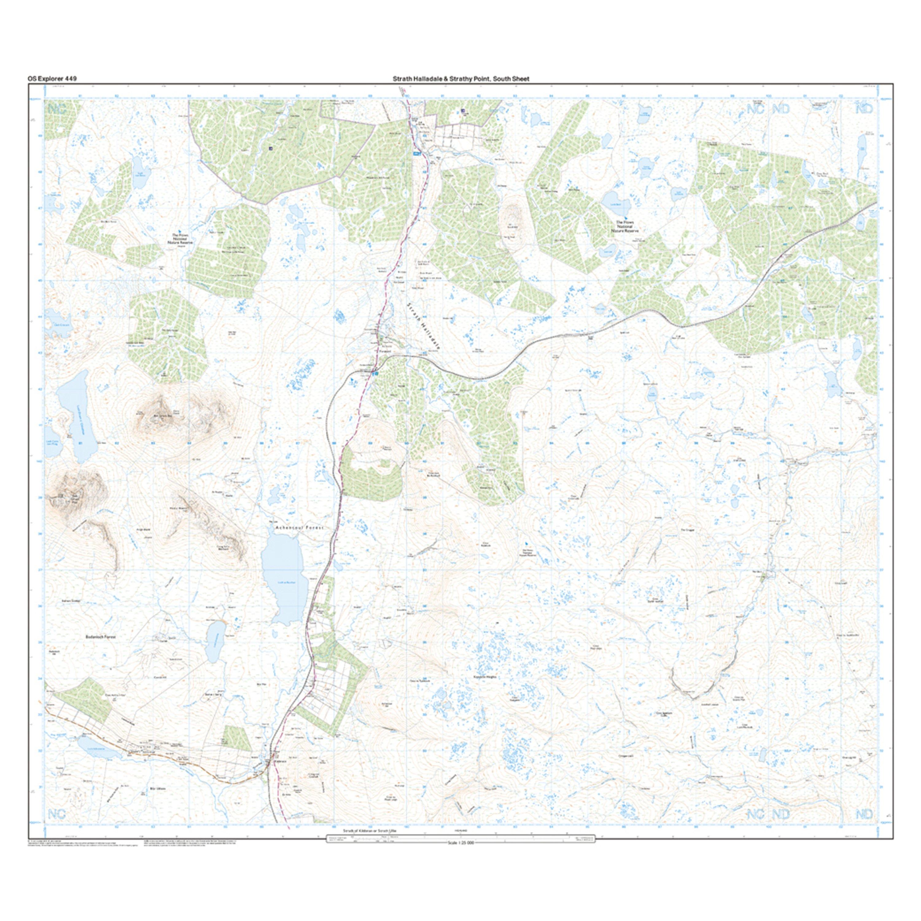 Explorer 449 Strath Halladale & Strathy Point Map With Digital Version