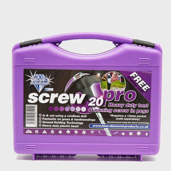 Screw Tent Pegs - 20 pack