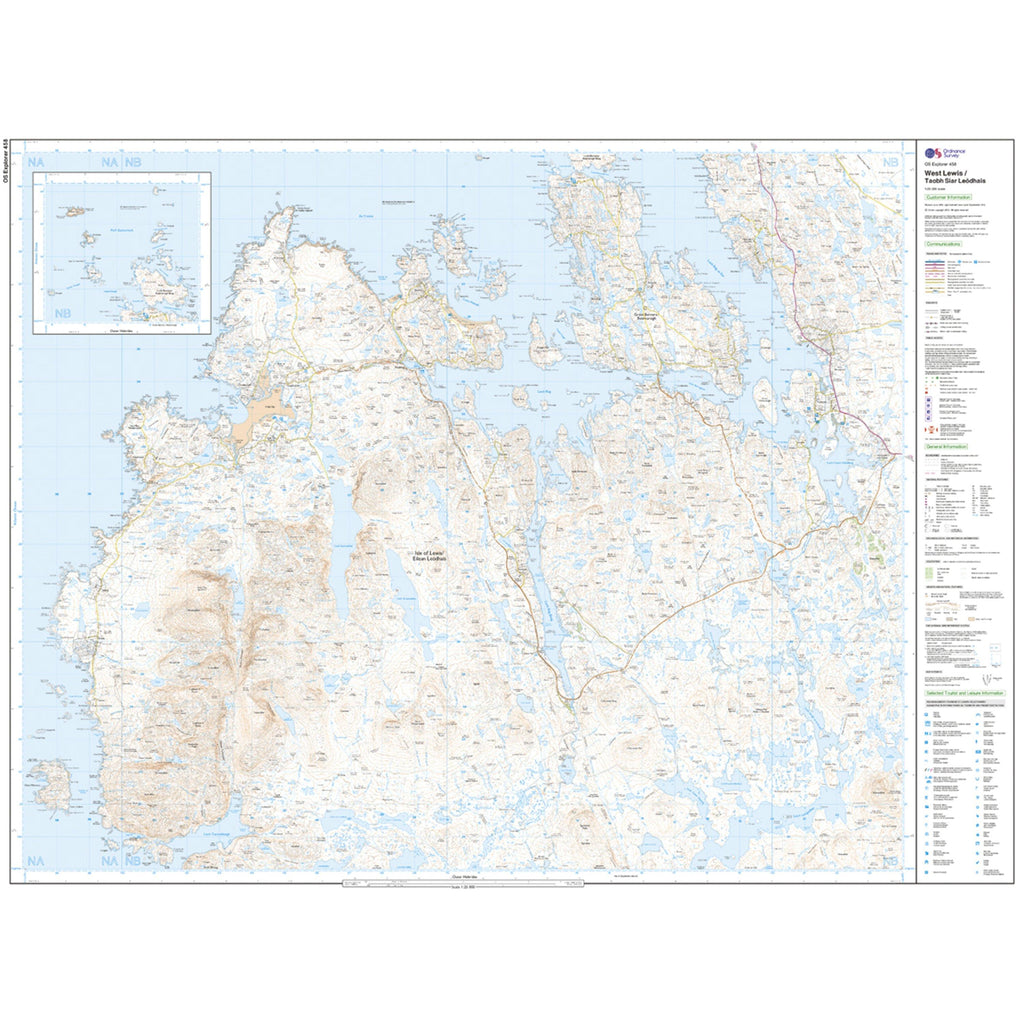 Explorer 458 West Lewis Map With Digital Version