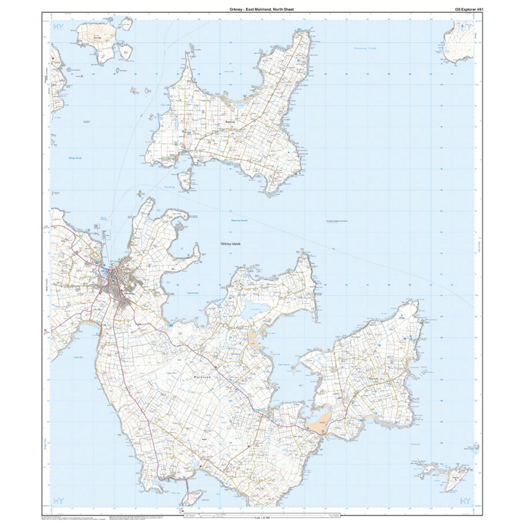 Explorer 461 Orkney – East Mainland Map With Digital Version