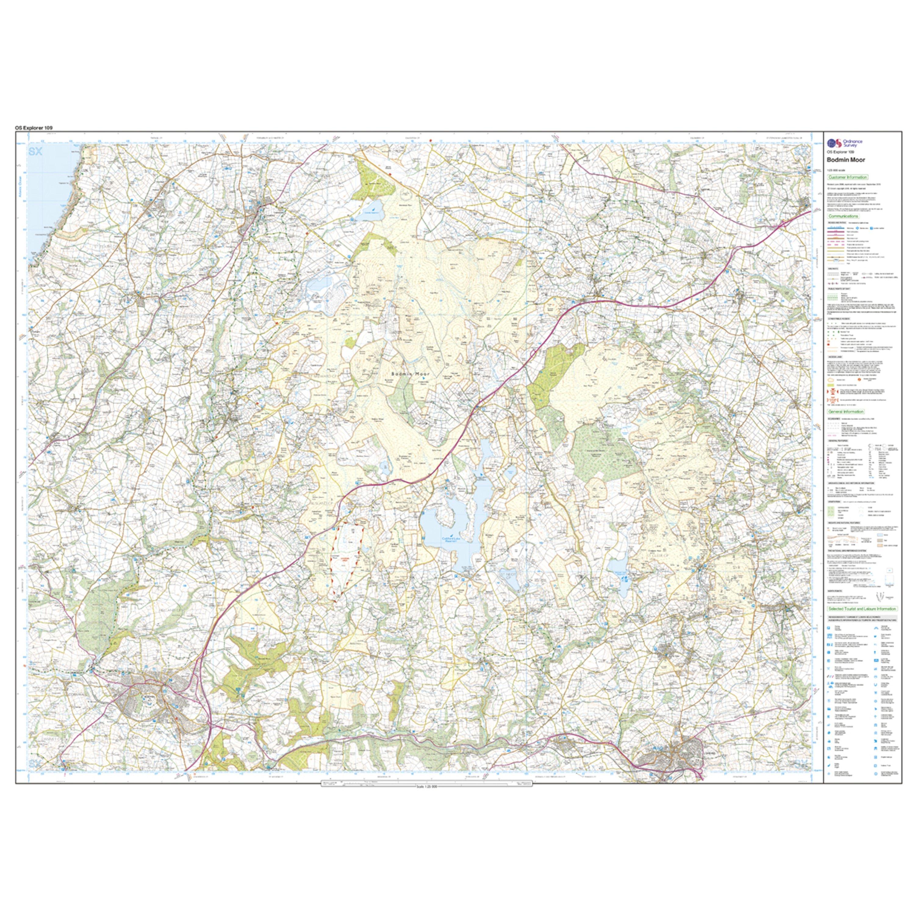 Explorer 109 Bodmin Moor Map With Digital Version
