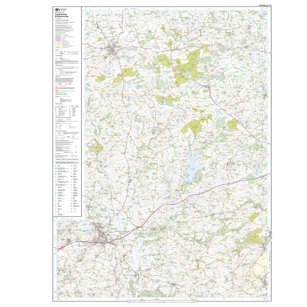 Explorer 112 Launceston & Holsworthy Map With Digital Version