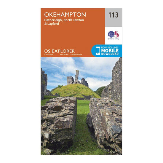 Explorer 113 Okehampton Map With Digital Version