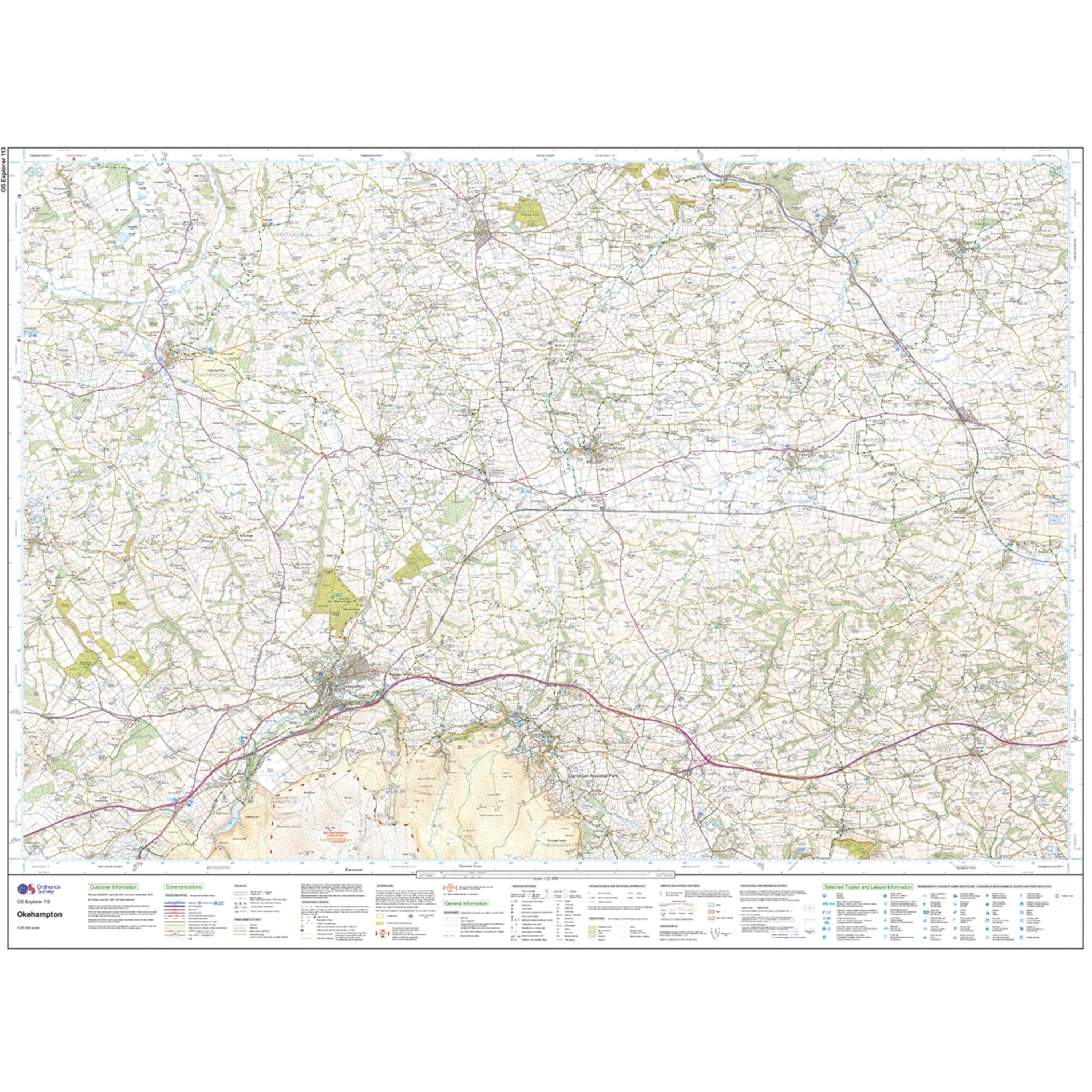 Explorer 113 Okehampton Map With Digital Version