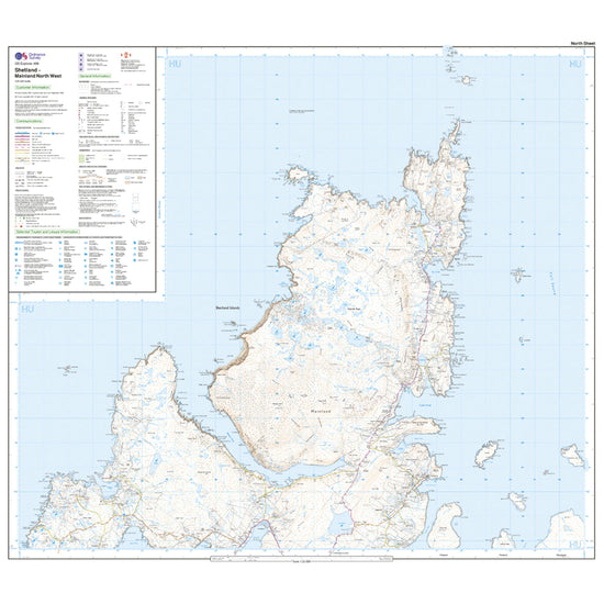 Explorer 469 Shetland – Mainland North West Map With Digital Version