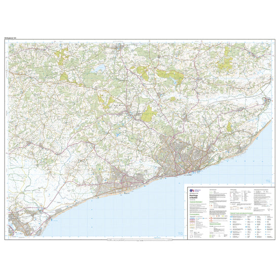 Explorer 124 Hastings & Bexhill Map With Digital Version
