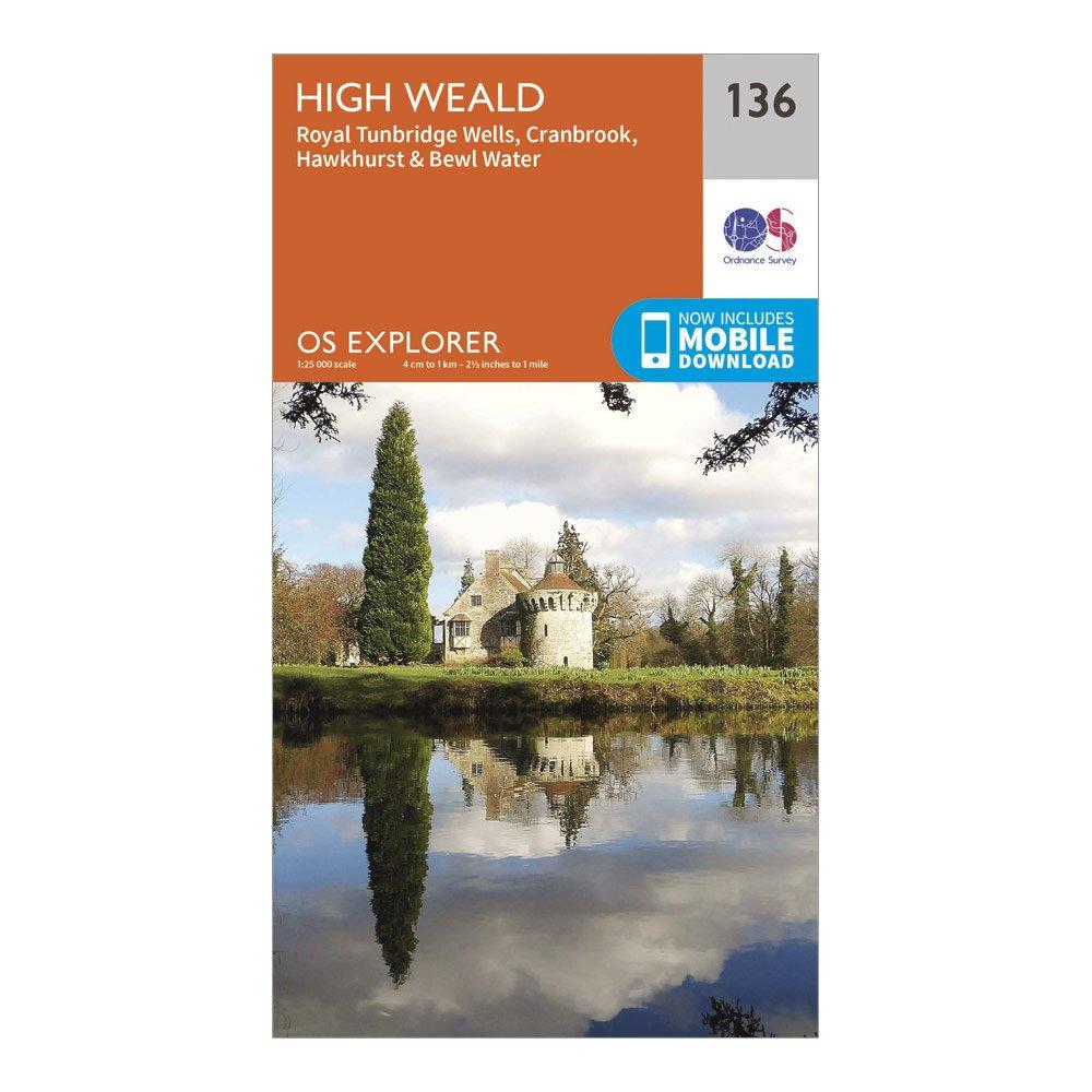 Explorer 136 High Weald Map With Digital Version