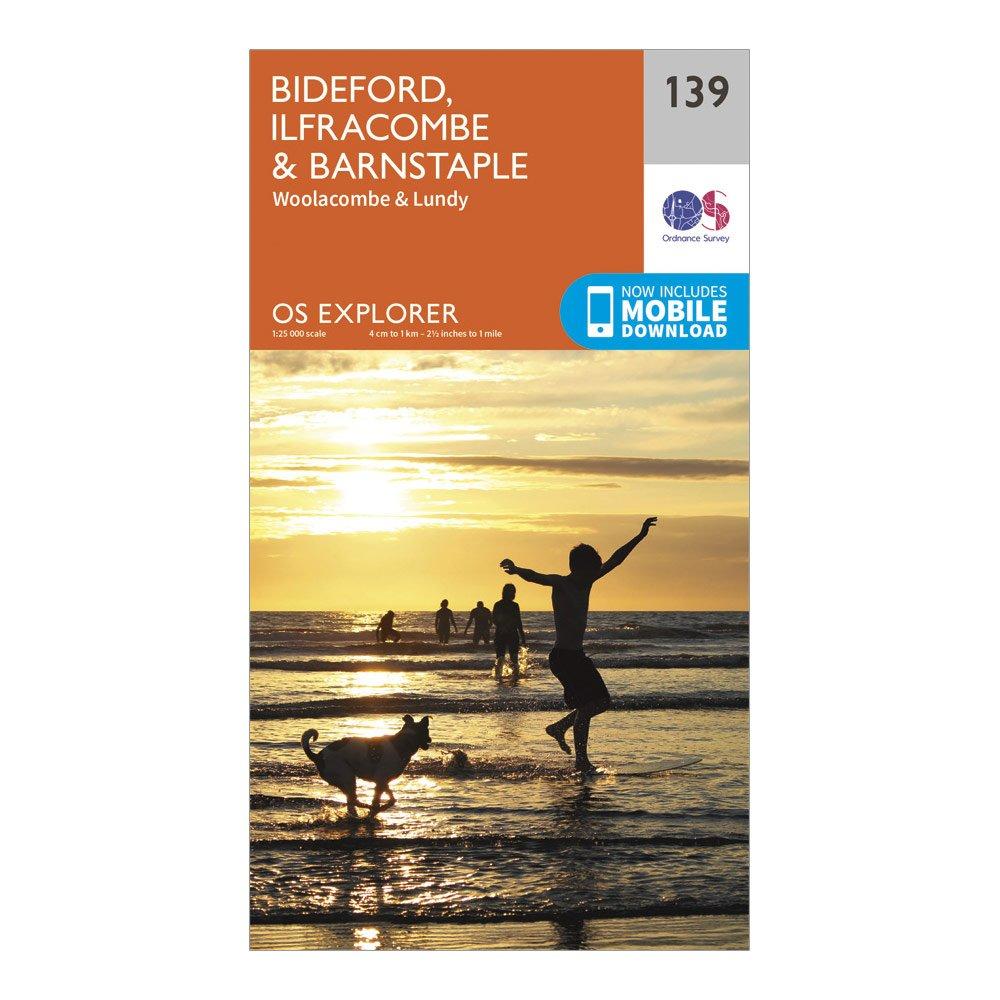 Explorer 139 Bideford, Ilfracombe & Barnstaple Map With Digital Version