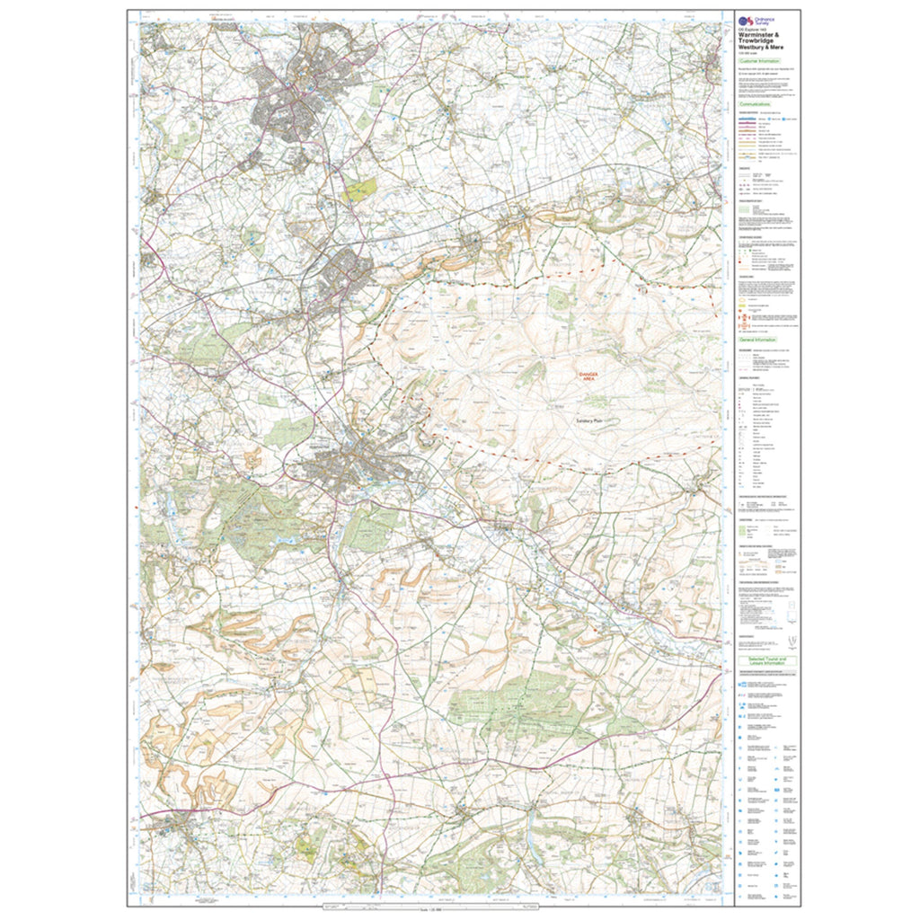 Explorer 143 Warminster & Trowbridge Map With Digital Version