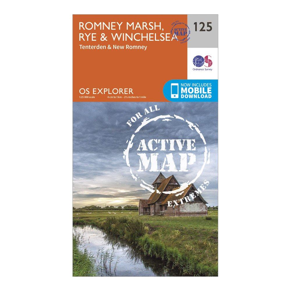 Explorer Active 125 Romneys Marsh, Rye & Winchelsea Map With Digital Version
