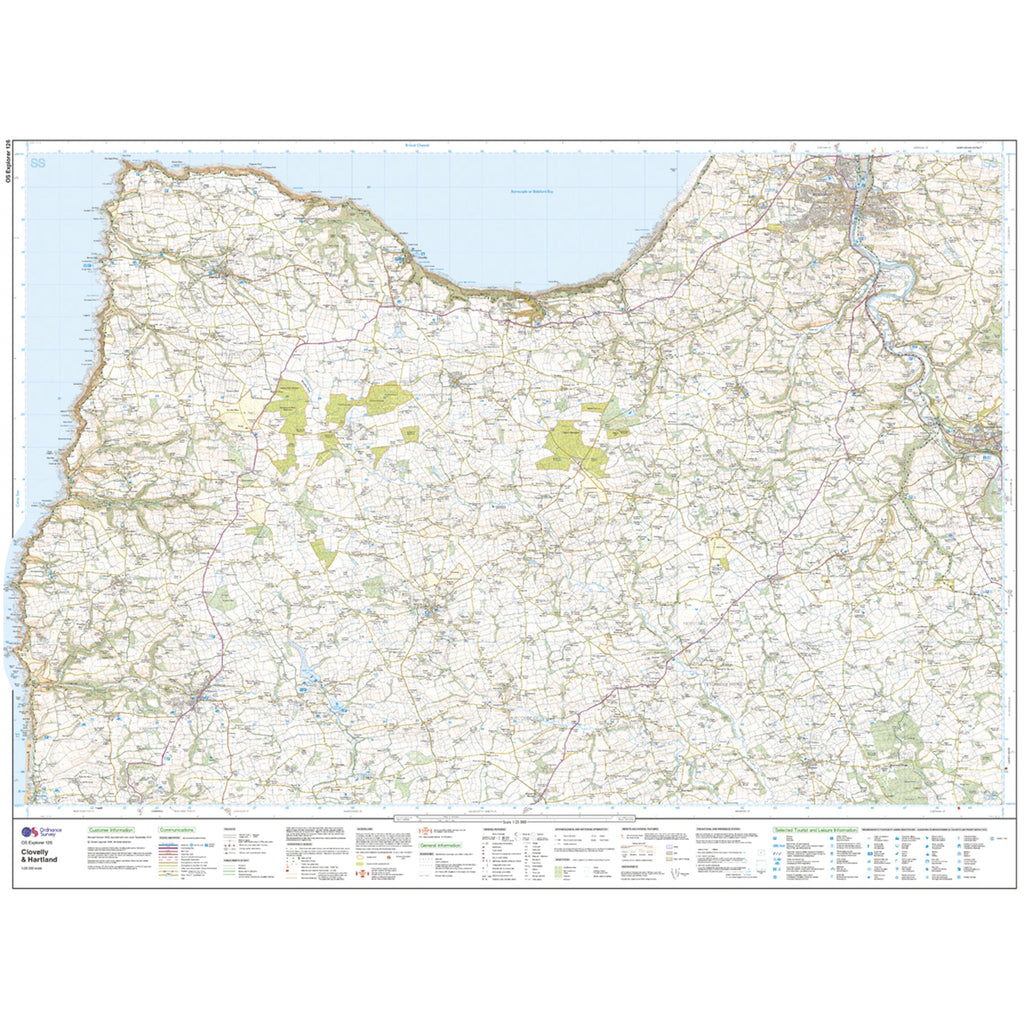 Explorer Active 126 Clovelly & Hartland Map With Digital Version