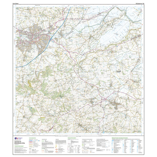 Explorer Active 128 Taunton & Blackdown Hills Map With Digital Version