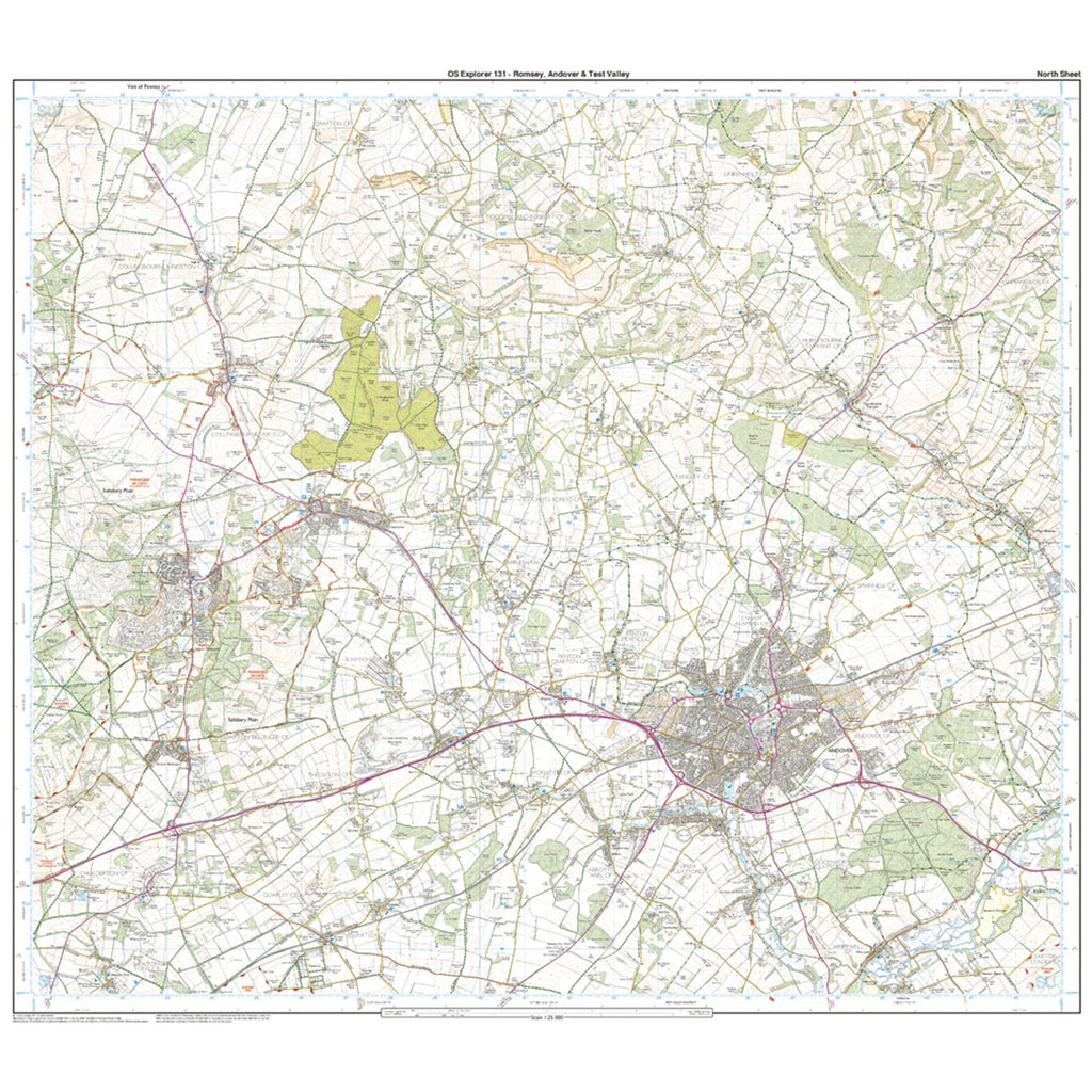 Explorer Active 131 Romsey, Andover & Test Valley Map With Digital Version
