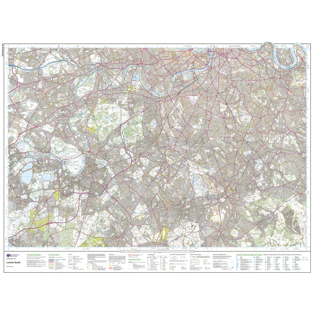 Explorer 161 London South Map With Digital Version