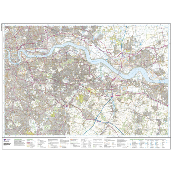 Explorer 162 Greenwich & Gravesend Map With Digital Version