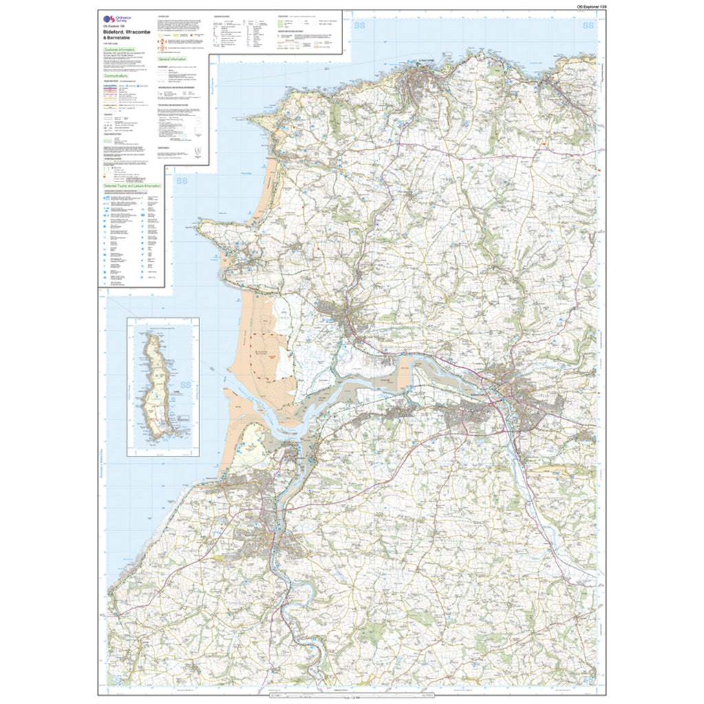 Explorer Active 139 Bideford, Ilfracombe & Barnstaple Map With Digital Version