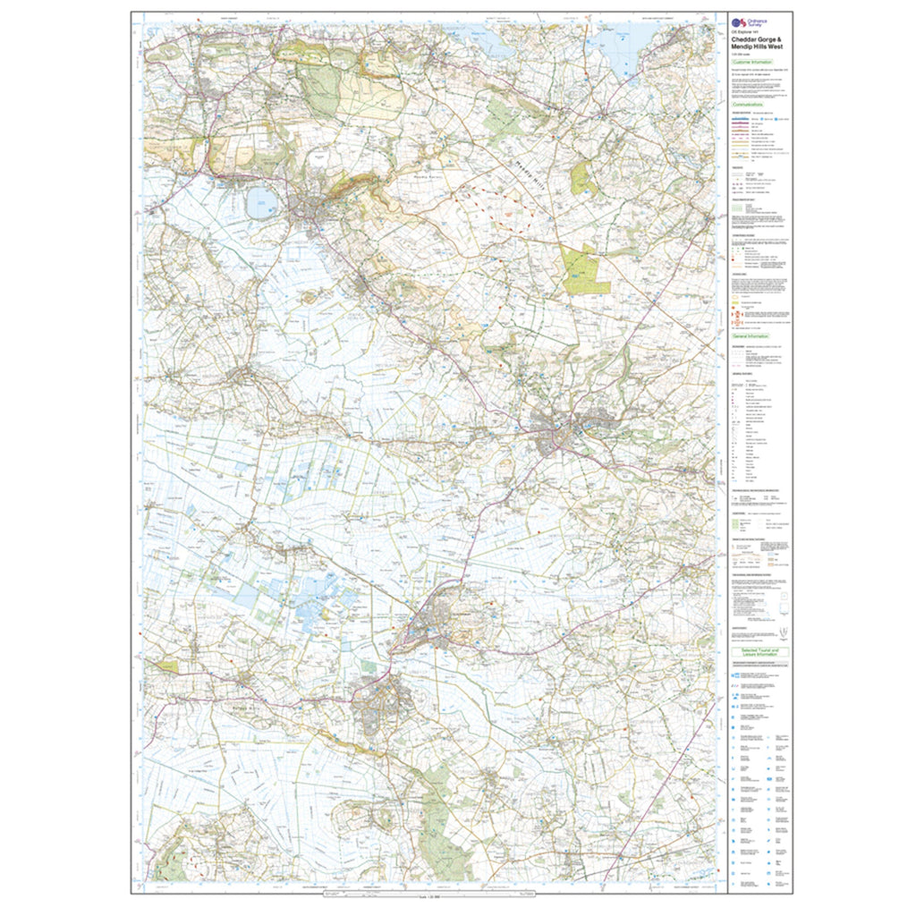 Explorer Active 141 Cheddar Gorge & Mendip Hills West Map With Digital Version
