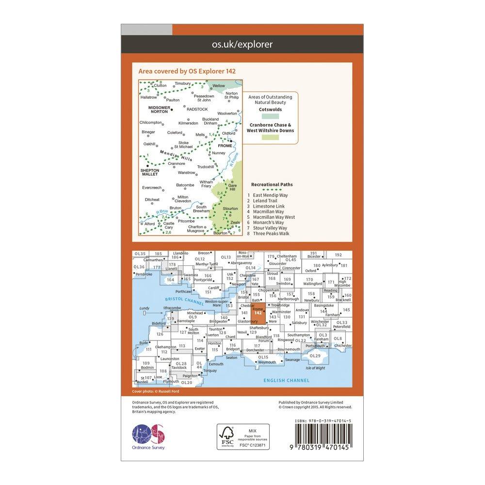 Explorer Active 142 Shepton Mallet & Mendip Hills East Map With Digital Version