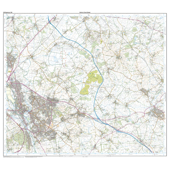 Explorer 180 Oxford, Witney & Woodstock Map With Digital Version
