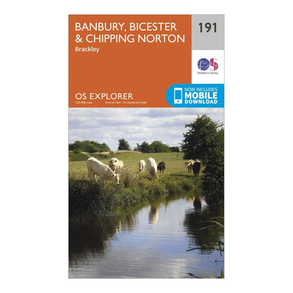 Explorer 191 Banbury, Bicester & Chipping Norton Map With Digital Version