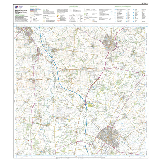 Explorer 191 Banbury, Bicester & Chipping Norton Map With Digital Version