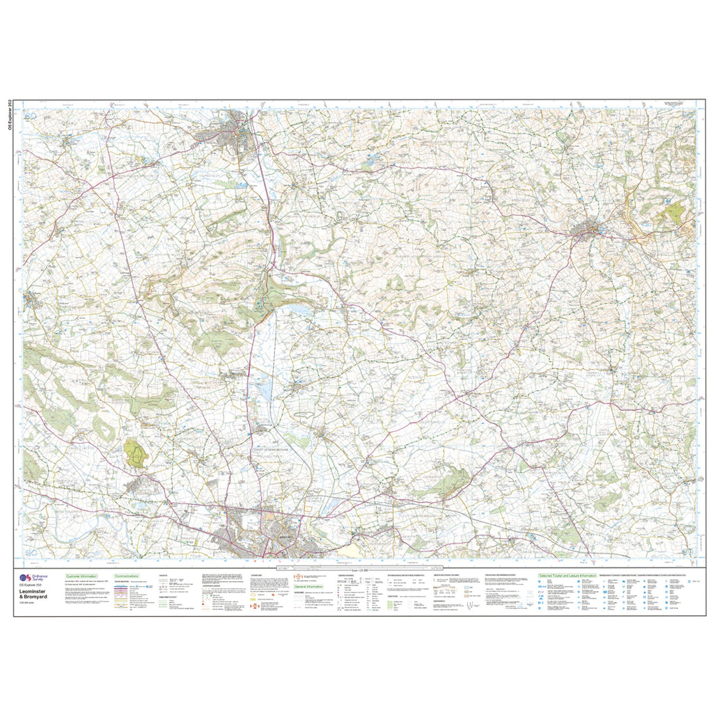 Explorer 202 Leominster & Bromyard Map With Digital Version