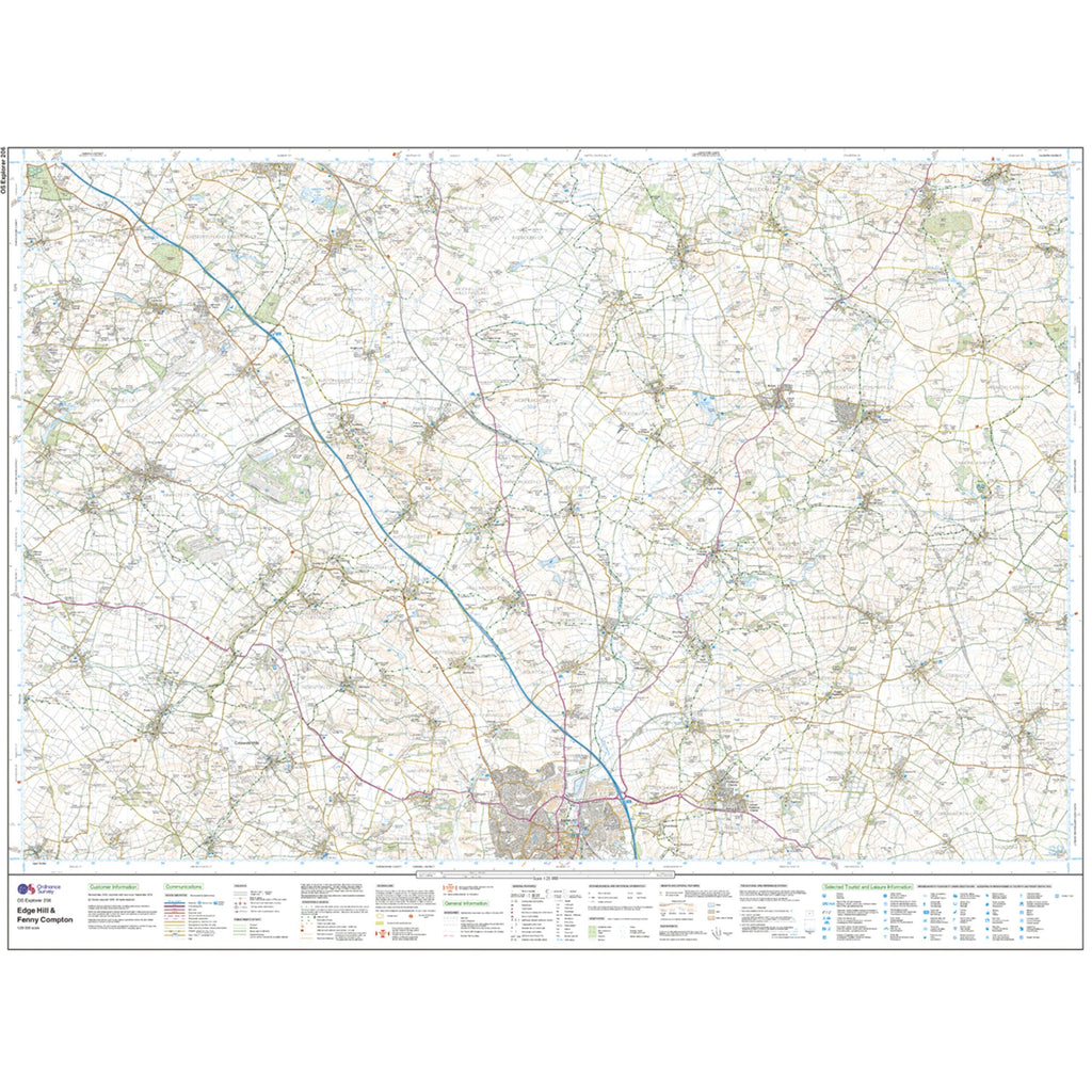 Explorer 206 Edge Hill & Fenny Compton Map With Digital Version