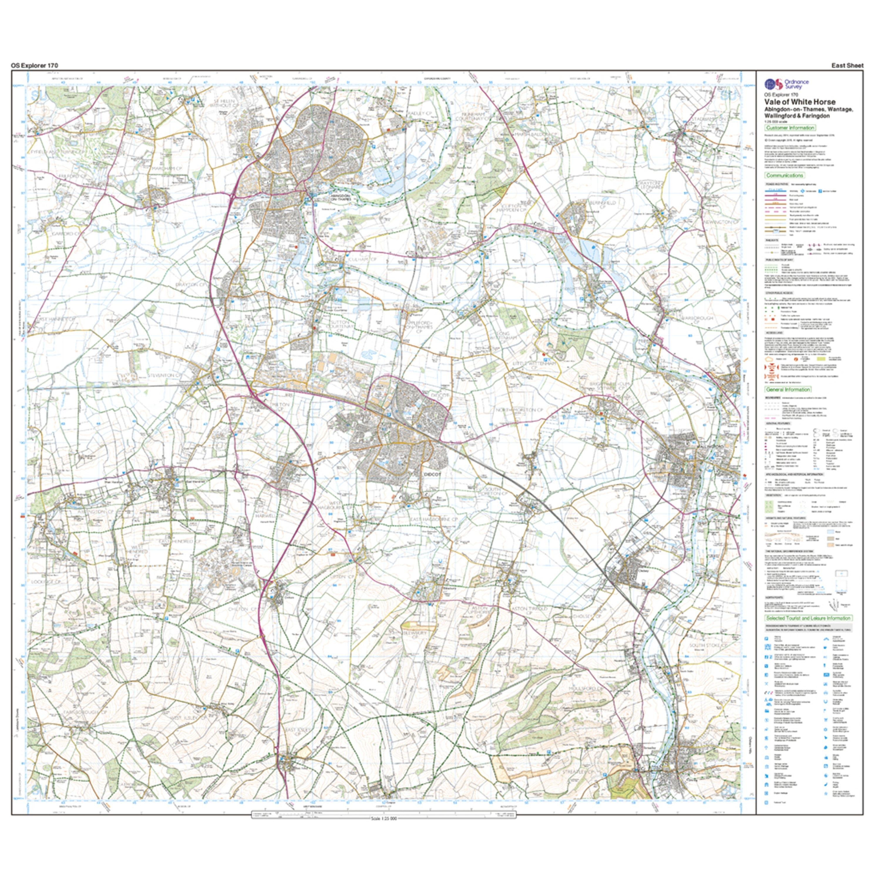 Explorer Active 170 Abingdon, Wantage & Vale of White Horse Map With Digital Version