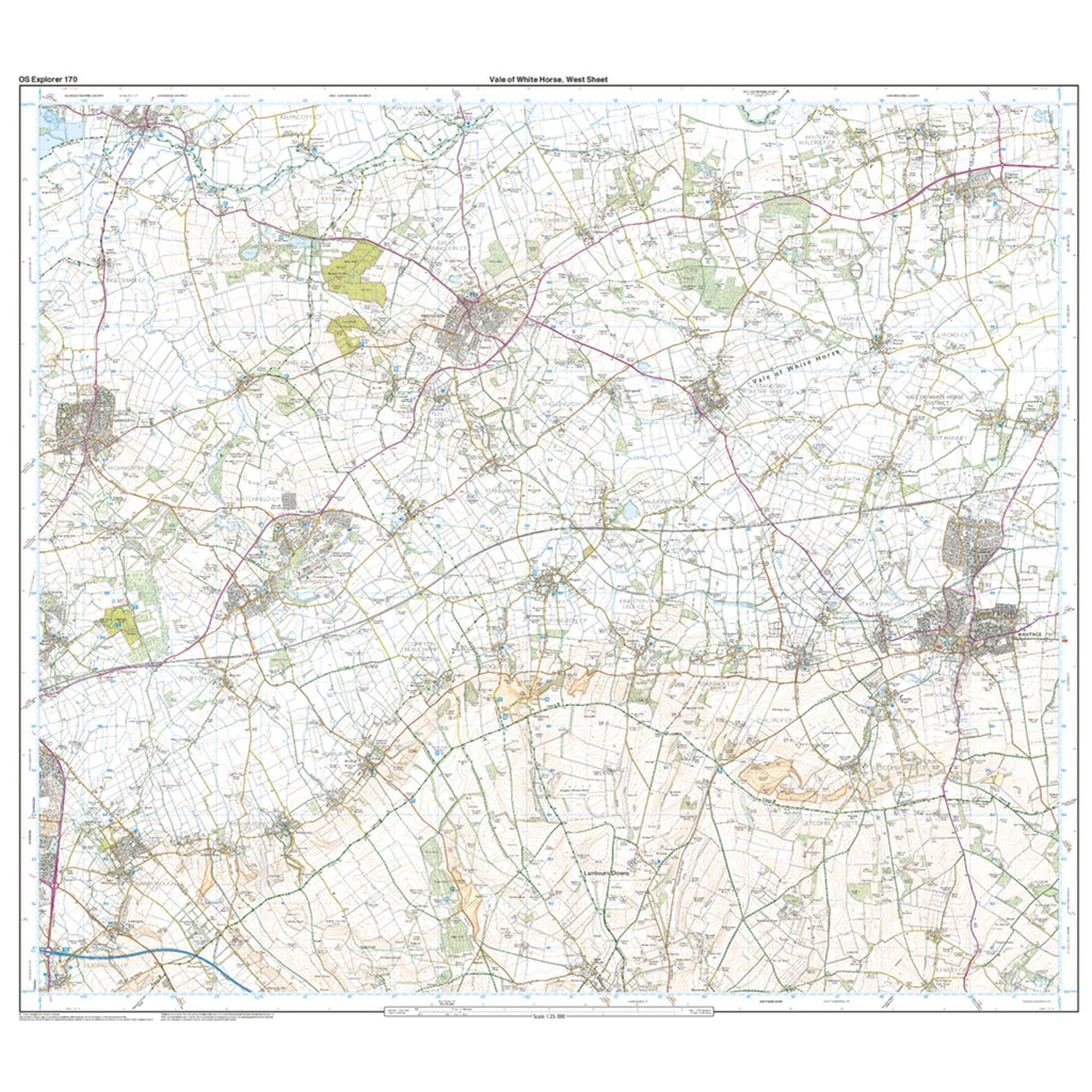 Explorer Active 170 Abingdon, Wantage & Vale of White Horse Map With Digital Version
