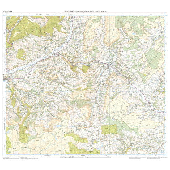 Explorer 215 Newton & Llanfair Caereinion Map With Digital Version