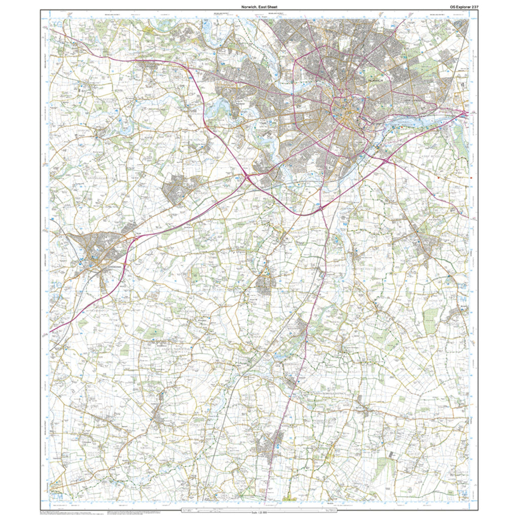 Explorer 237 Norwich Map With Digital Version