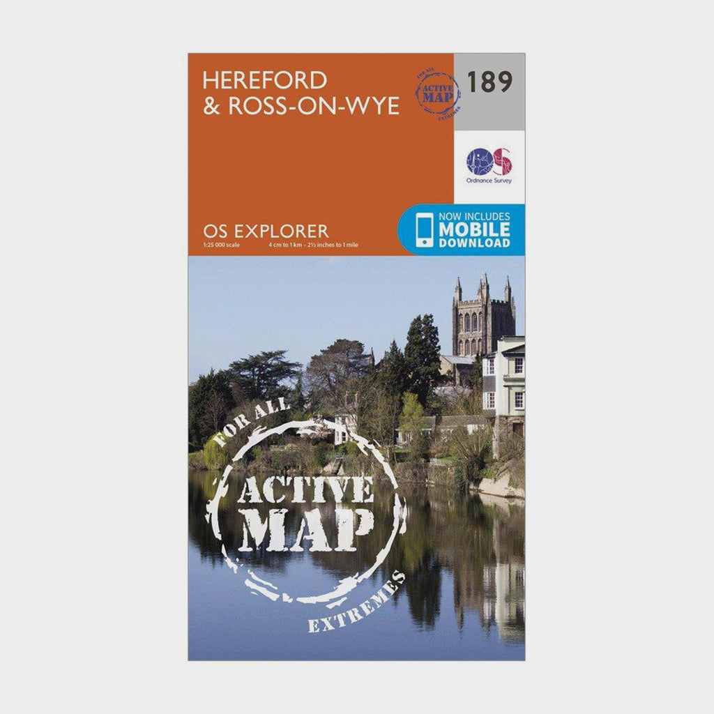 Explorer Active 189 Hereford & Ross-on-Wye Map With Digital Version