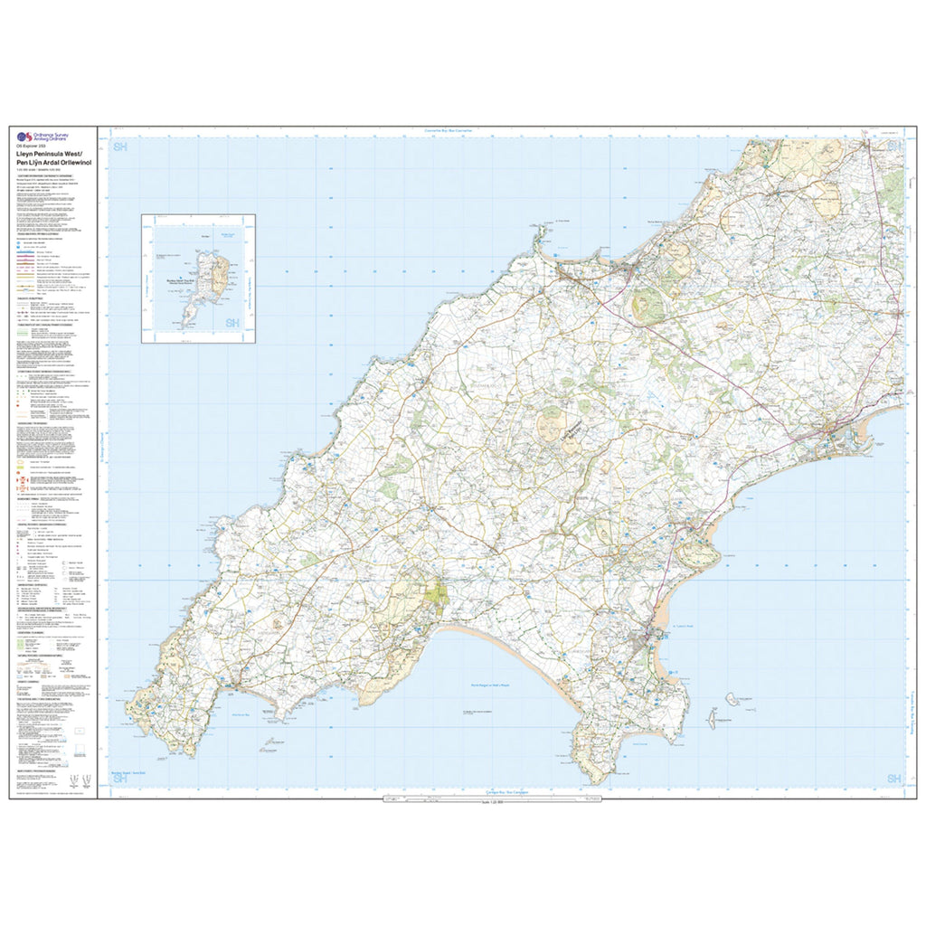 Explorer 253 Lleyn Peninsula West Map With Digital Version