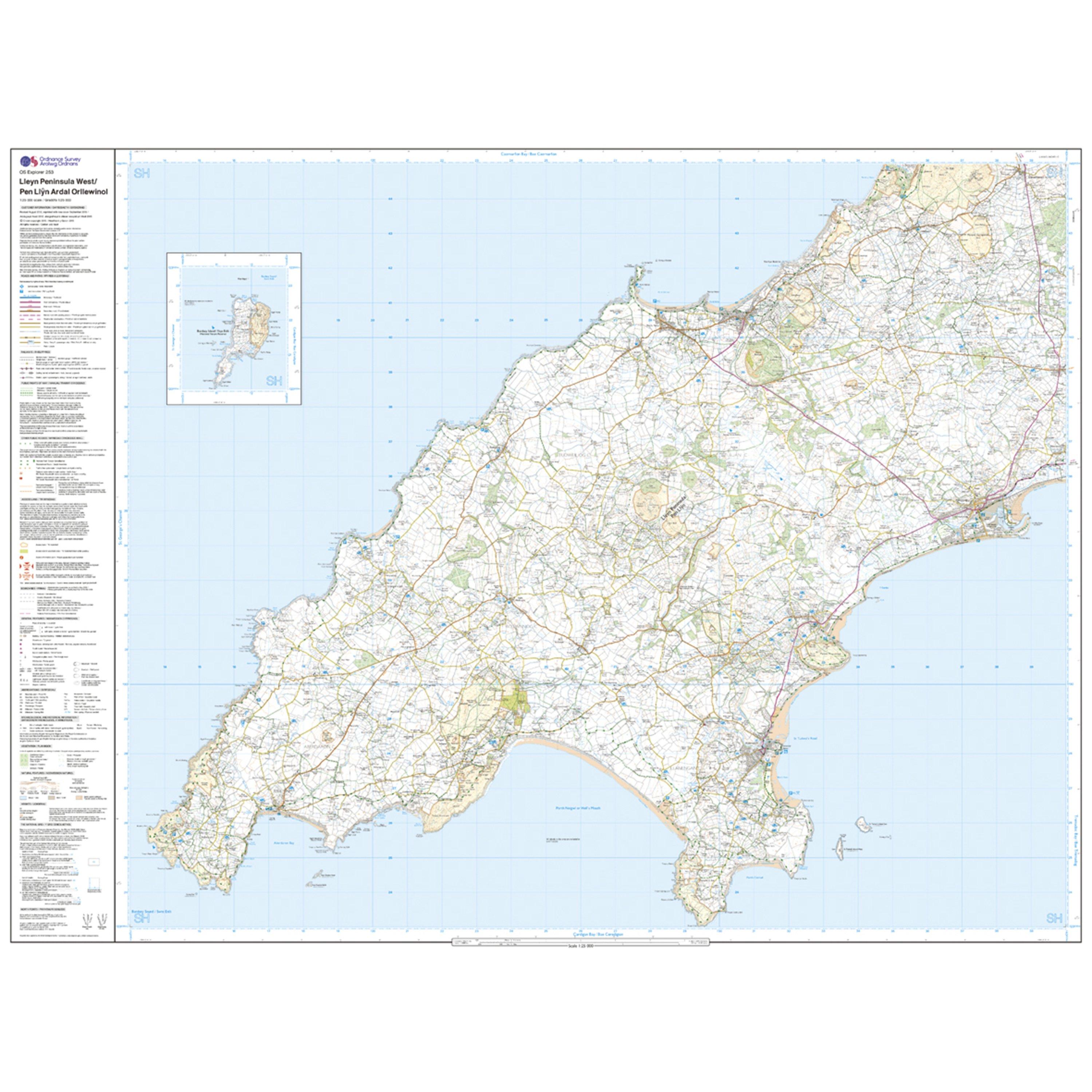 Explorer 253 Lleyn Peninsula West Map With Digital Version