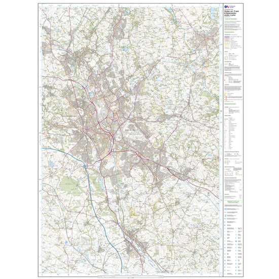 Explorer 258 Stoke-on-Trent & Newcastle-under-Lyme Map With Digital Version